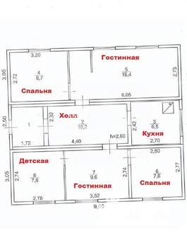 Дом 71м², 1-этажный, участок 12 сот.  