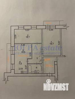 3-к квартира, вторичка, 68м2, 2/6 этаж