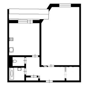 1-к квартира, вторичка, 42м2, 8/9 этаж