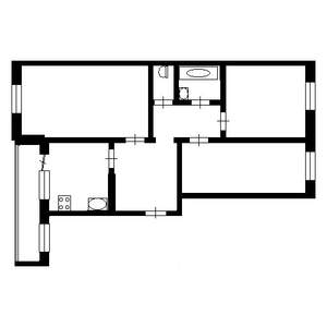 3-к квартира, вторичка, 77м2, 8/16 этаж