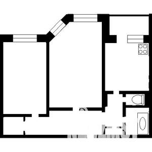 2-к квартира, вторичка, 57м2, 8/9 этаж