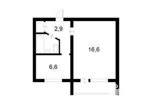 1-к квартира, вторичка, 30м2, 2/5 этаж